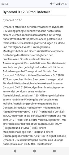 Stück dynacord d12 mit - stück,
